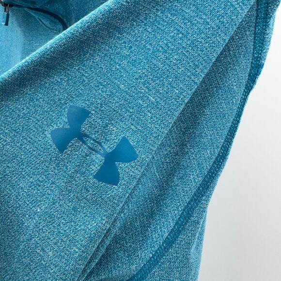 Under armour Hoodie Mens XXL Blue Pullover Long Sleeve Threadborne Lightweight - Picture 5 of 7